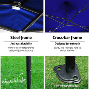 Instahut 3x4.5m Outdoor Gazebo - Blue