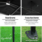 Instahut 3x6m Outdoor Gazebo - Black