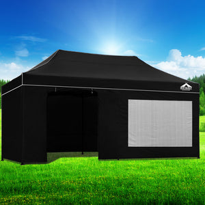 Instahut 3x6m Outdoor Gazebo - Black