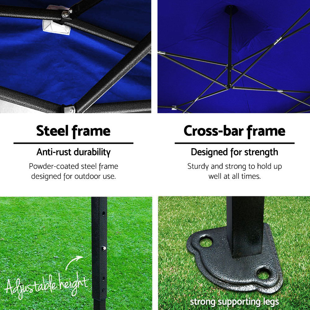 Instahut 3x6m Outdoor Gazebo - Blue