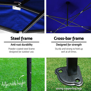 Instahut 3x6m Outdoor Gazebo - Blue