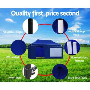 Instahut 3x6m Outdoor Gazebo - Blue