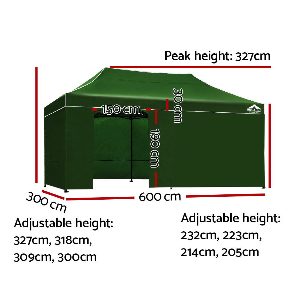 Instahut 3x6m Outdoor Gazebo - Green