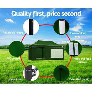 Instahut 3x6m Outdoor Gazebo - Green