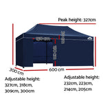 Instahut 3x6m Outdoor Gazebo - Navy