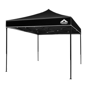 Instahut 3x3m Pop Up Gazebo Replacement Roof Outdoor Wedding Tent Garden Marquee Black