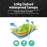 Instahut 3x3m Pop Up Gazebo Replacement Roof Outdoor Wedding Tent Garden Marquee Black