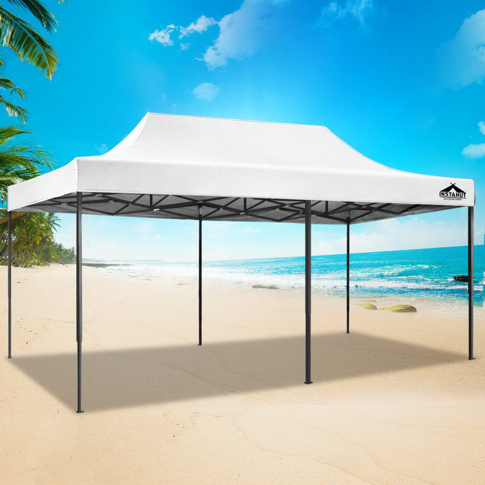 Instahut 3x6m Pop Up Gazebo Replacement Roof Outdoor Wedding Tent Garden Marquee White