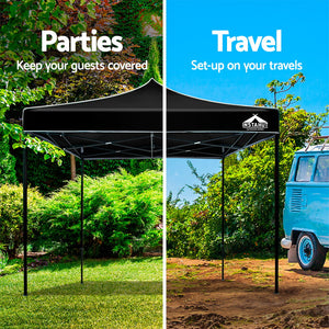 Instahut 3x3m Outdoor Gazebo - Black