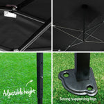 Instahut 3x3m Outdoor Gazebo - Black