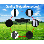 Instahut 3x3m Outdoor Gazebo - Black