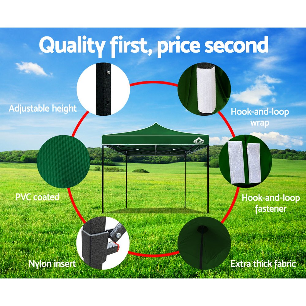 Instahut 3x3m Outdoor Gazebo - Green