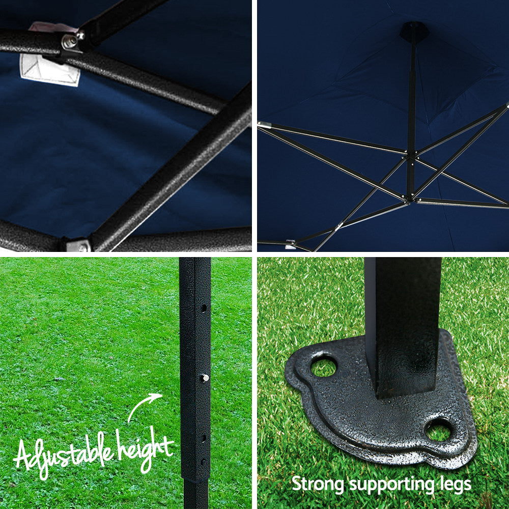 Instahut 3x3m Outdoor Gazebo - Navy
