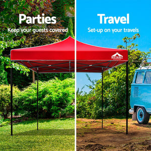 Instahut 3x3m Outdoor Gazebo - Red