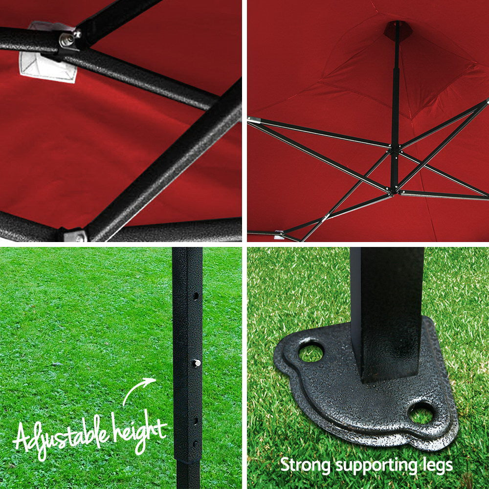 Instahut 3x3m Outdoor Gazebo - Red