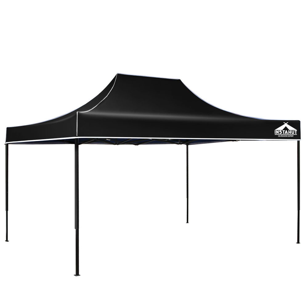 3m x 4.5m Pop-up Garden Outdoor Gazebo Black