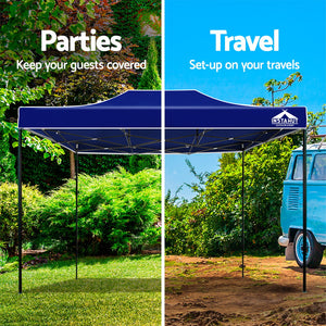 Instahut 3x4.5 Outdoor Gazebo - Blue