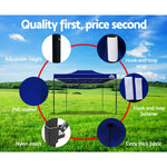 Instahut 3x4.5 Outdoor Gazebo - Blue