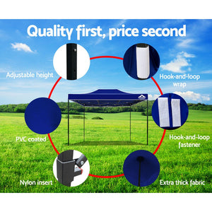 Instahut 3x4.5 Outdoor Gazebo - Blue