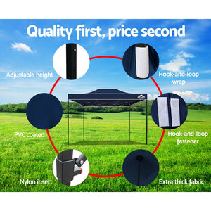 Instahut 3x4.5 Outdoor Gazebo - Navy