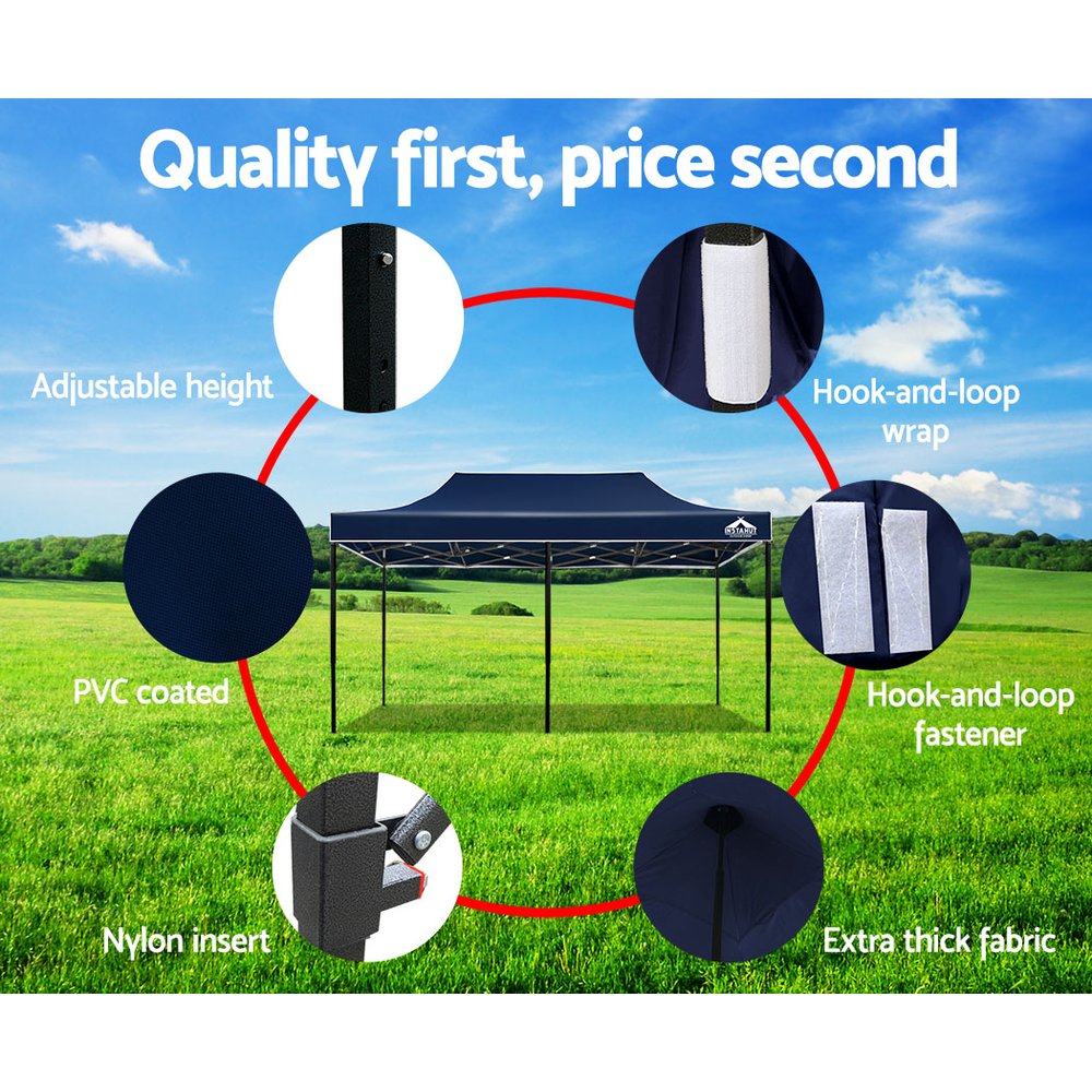 Instahut 3x6m Outdoor Gazebo - Navy