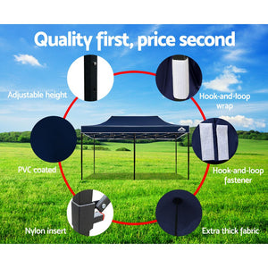 Instahut 3x6m Outdoor Gazebo - Navy