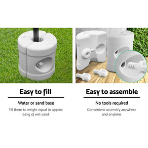 Instahut Set of 4 Gazebo Base Pod 