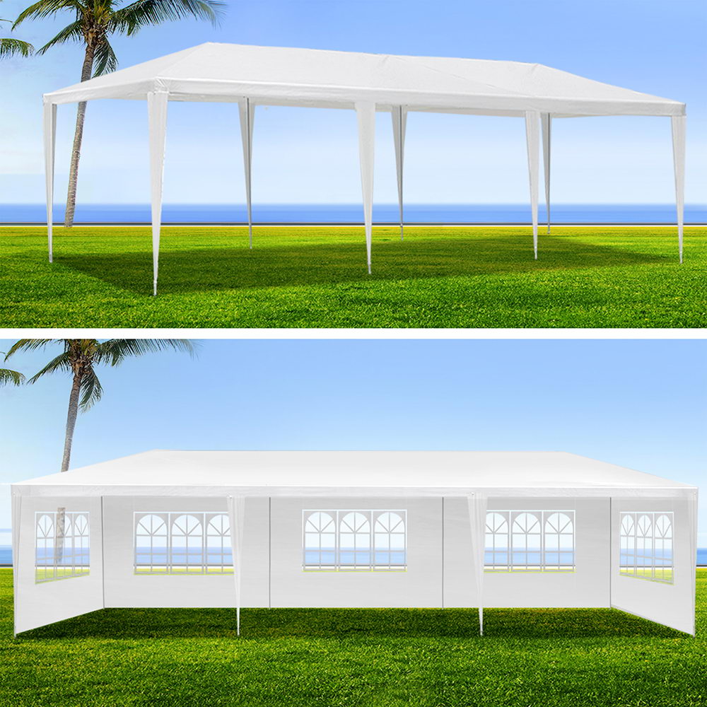 Instahut Gazebo 3m x 9m - White