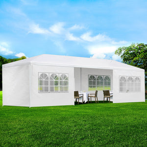 Instahut Gazebo 3m x 9m - White