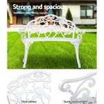 Gardeon Victorian Garden Bench – White