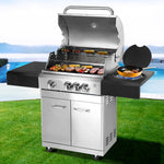 Stainless Steel 4 Burner Gas BBQ