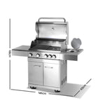 Stainless Steel 5 Burner Gas BBQ