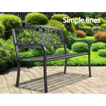 Gardeon Cast Iron Garden Bench - Black