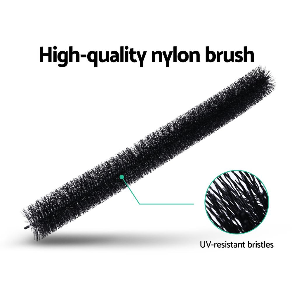 18 Pcs Gutter Brush Guard 100mm X 16.5m Length Leaf Twigs Filter Home Garden