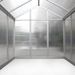 Green Fingers 2.4 x 1.9m Polycarbonate Aluminium Greenhouse