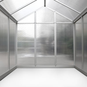 Green Fingers 2.4 x 1.9m Polycarbonate Aluminium Greenhouse