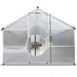 Green Fingers 3 x 2.5m Polycarbonate Aluminium Greenhouse