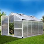 Green Fingers 3.6 x 2.5m Polycarbonate Aluminium Greenhouse