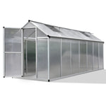 Green Fingers 4.2 x 1.9m Polycarbonate Aluminium Greenhouse