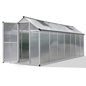 Green Fingers 4.2 x 1.9m Polycarbonate Aluminium Greenhouse