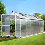 Green Fingers 4.2 x 1.9m Polycarbonate Aluminium Greenhouse