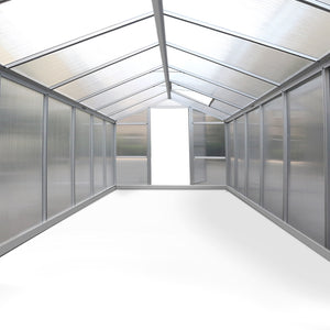 Green Fingers 4.2 x 2.5m Polycarbonate Aluminium Greenhouse