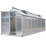 Green Fingers 4.8 x 1.9m Polycarbonate Aluminium Greenhouse