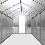 Green Fingers 4.8 x 1.9m Polycarbonate Aluminium Greenhouse