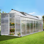 Green Fingers 4.8 x 1.9m Polycarbonate Aluminium Greenhouse