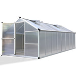 Green Fingers 4.8 x 2.5m Polycarbonate Aluminium Greenhouse