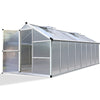 Green Fingers 4.8 x 2.5m Polycarbonate Aluminium Greenhouse