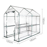 Green Fingers Walk In Greenhouse Transparent Green House 1.9 x 1.2m