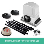 LockMaster Infrared Solar Swing Sliding Gate Opener