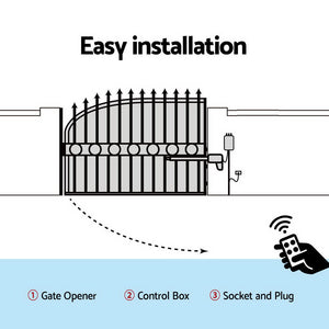 LockMaster Automatic Electrical Swing Gate Opener Kit 600KG